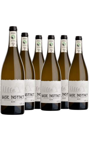 Cartón de 6 botellas - Instinto básico blanco (sin sulfito)