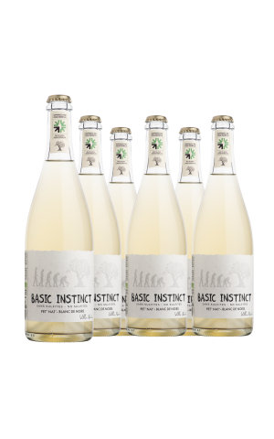 Cartone da 6 bottiglie - Basic Instinct Pet'Nat 'Bianco (senza solfito)