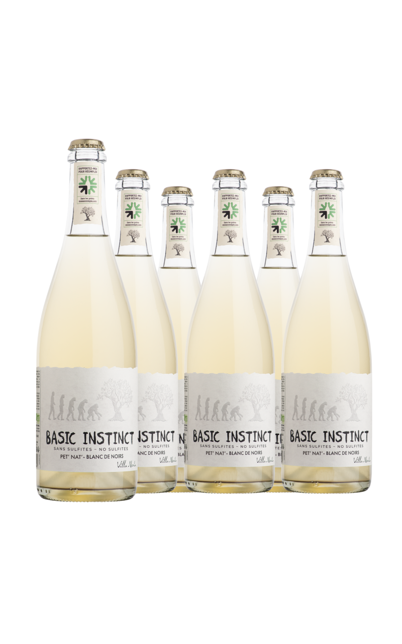 6-bottles cardboard - Basic Instinct Pet'nat 'White (sulfite-free) 6-bottles cardboard - Basic Instinct Pet'nat 'White (sulfite-free)