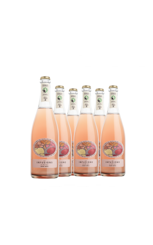 Cardboard of 6 bottles - Les Infusions Villa Noria - Pet'NAT 'Rosé Gray (without sulphites)