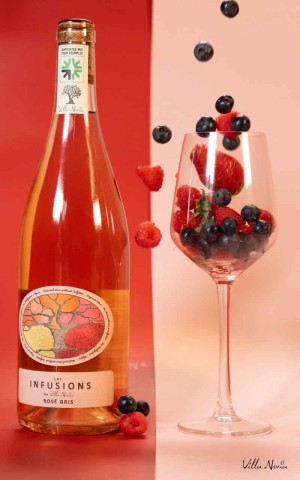 Les Infusions of Villa Noria Rosé Gray - Rosé wine, organic, method Nature without sulfite - Villa Noria