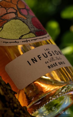 Les Infusions de Villa Noria Rosé Gray - Rosé Vino, Orgánico, Método Naturaleza Sin Sulfito - Villa Noria