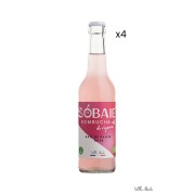 Pack of 4 cans of SOBAIE Rosé is an infusion of grapes rosé organic gray to the delicate dress
