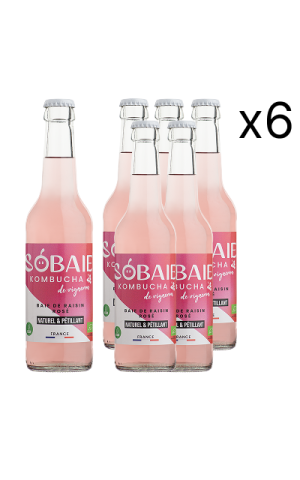 Sobaie Kombucha de Vigneron - Rosé GRACE BAY (4 x 33 cl)