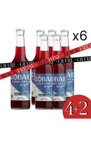 SOBAIE Rot - Rot Kombucha ohne Alkohol mit roten Früchten