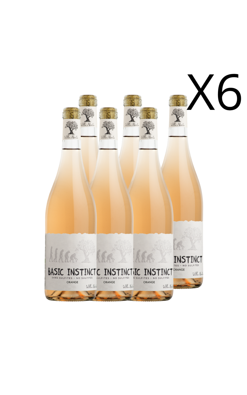 Carton de 6 bouteilles - Basic Instinct Orange (sans sulfites)