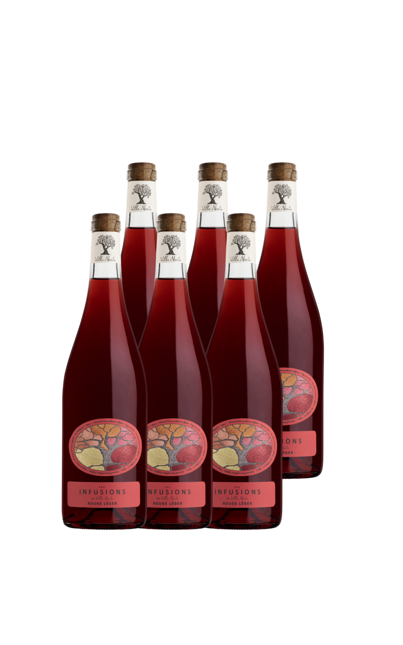 Cartone di 6 bottiglie - Les Infusions Villa Noria - Red leggero (senza solfiti)