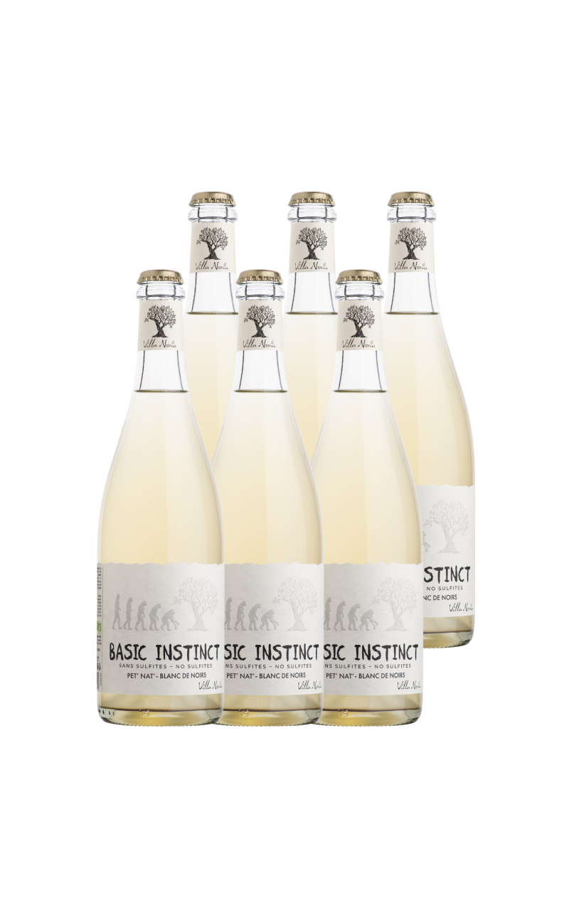 Cartón de 6 botellas - Instinto básico PET'NAT 'Blanco (sin sulfito)