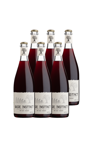 Carton de 6 Bouteilles - Basic Instinct PET'NAT' Rouge (Sans sulfite)