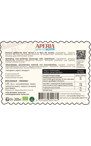 APERIA® 0% - Hugo Spritz - Carton de 12 bouteilles