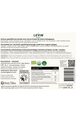 Levin 0% - Rosé mousseux sans alcool