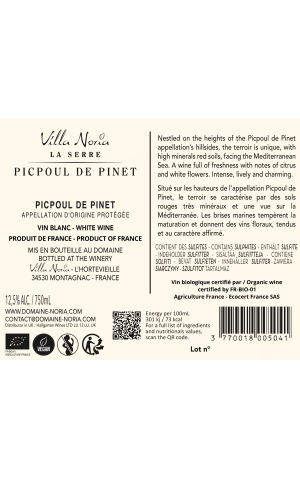 Carton of 6 bottles The Greenhouse - Picpoul de Pinat