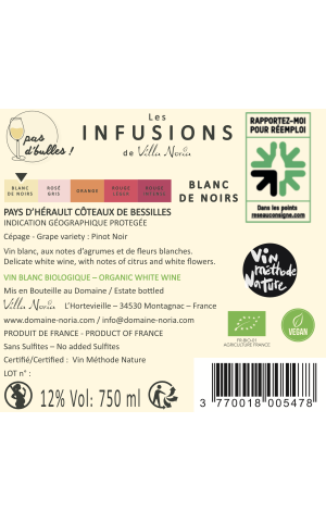 Cartón de 6 botellas - Les Infusions Villa Noria - Negro de Negros (sin sulfitos)