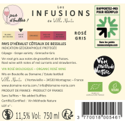 Cartón de 6 botellas - Les Infusions Villa Noria - Rosé gris (sin sulfitos)