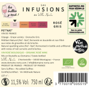 Cardboard of 6 bottles - Les Infusions Villa Noria - Pet'NAT 'Rosé Gray (without sulphites)