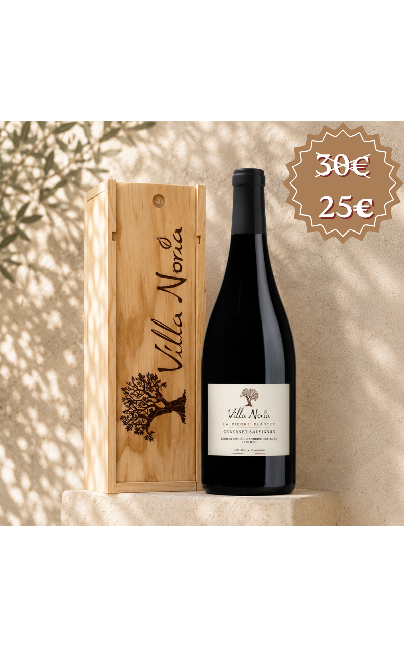 La Peyrière Cabernet Sauvignon IGP Pays d'Oc - magnum and wooden box