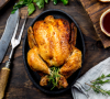 Roasted chicken with herbs of Provence