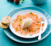 Salmon carpaccio