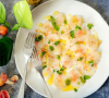 Carpaccio de Saint-Jacques con olio di limone e nocciole