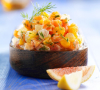 Citrus salmon tartare
