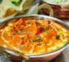 Curry of root vegetables, coconut milk