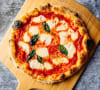 Pizza Margherita at the pesto