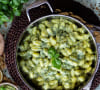 Gnocchi with herbs and lemon sauce