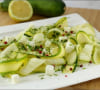 Carpaccio of zucchini, feta and mint