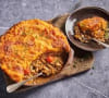 Gratin of sweet potatoes and lentils