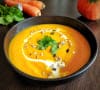 Velvet of pumpkin with coconut milk and ginger